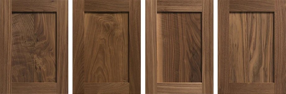 black walnut custom cabinets