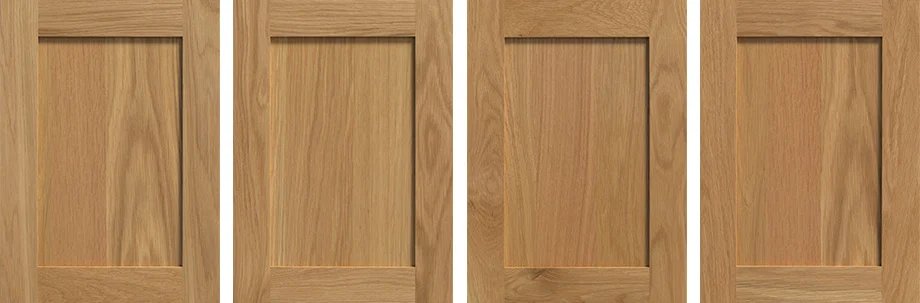 red oak custom cabinets