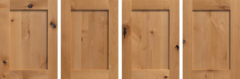 rustic alder custom cabinets